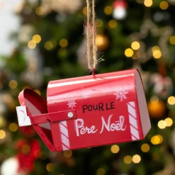 Suspension (H8 cm) Boite aux lettres Rouge