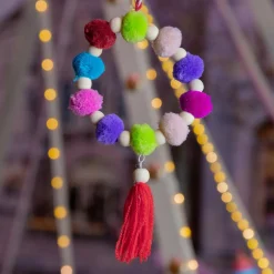 Suspension (H19 cm) Manille de Noël Multicolore