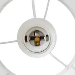 Suspension luminaire coton (25 x 35 cm) Toby Blanc