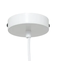 Suspension luminaire coton (37 x 24 cm) Toby Blanc