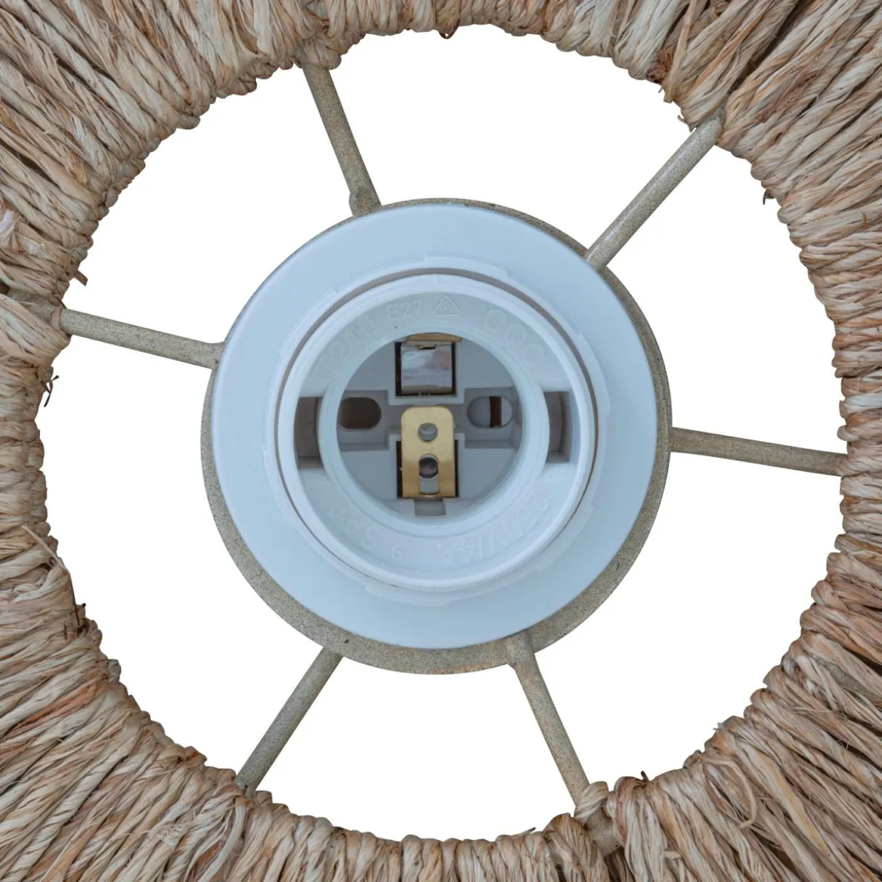 Suspension luminaire jute (69,5 cm) Alara Naturel