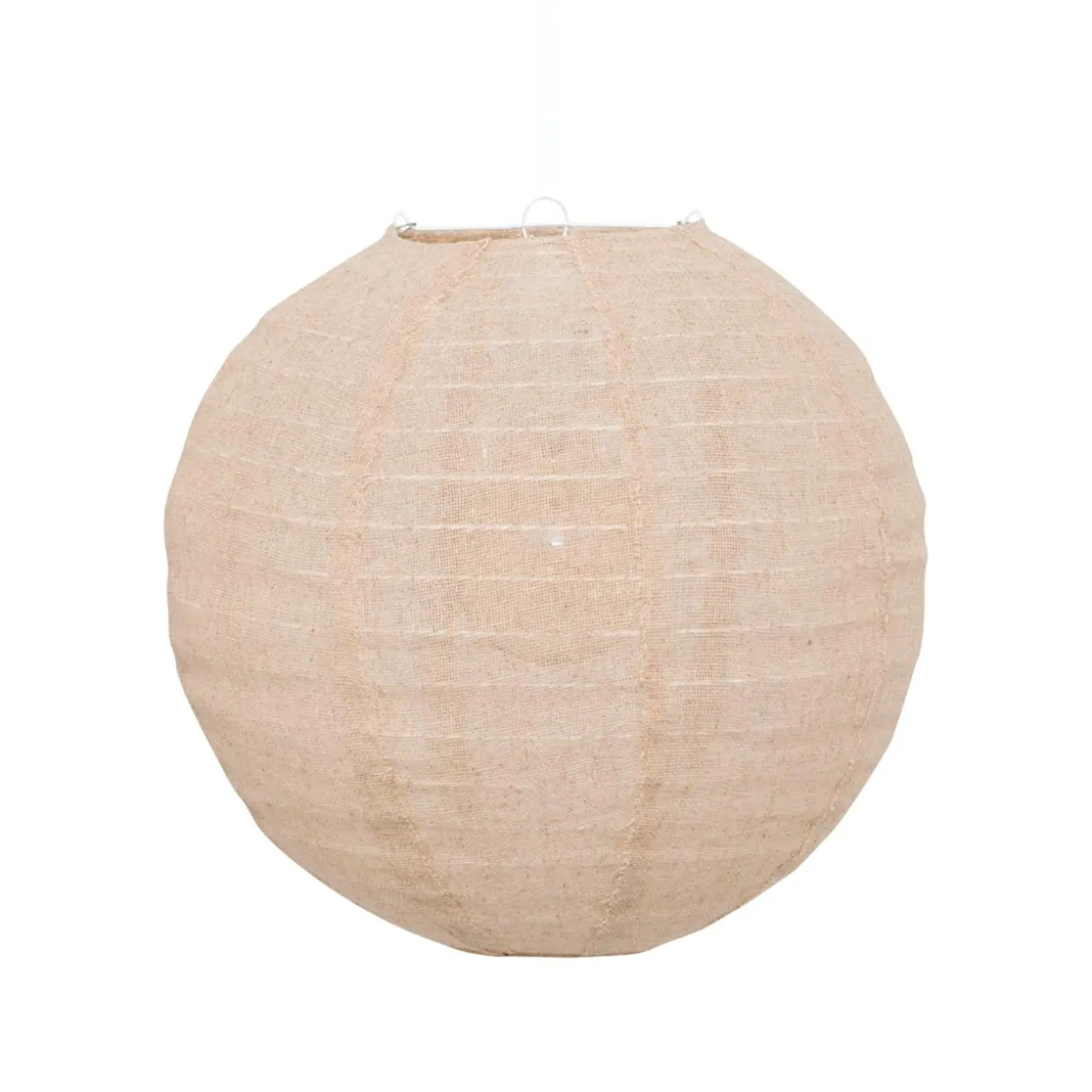 Suspension luminaire lanterne lin (35 cm) Jordy Beige