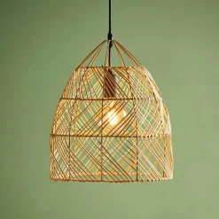 Suspension lumineuse bambou (D30 cm) Haiku Naturel