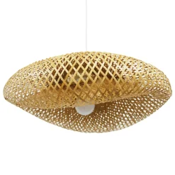 Suspension lumineuse en bambou (D50 cm) Marinaly Naturel