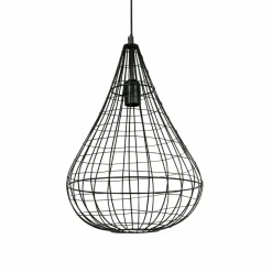 Suspension lumineuse en métal (D30 cm) Asyn Noir