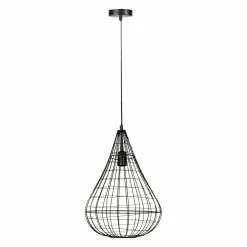 Suspension lumineuse en métal (D30 cm) Asyn Noir