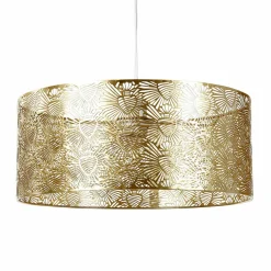 Suspension lumineuse en métal (D35 cm) Corazon Dorée