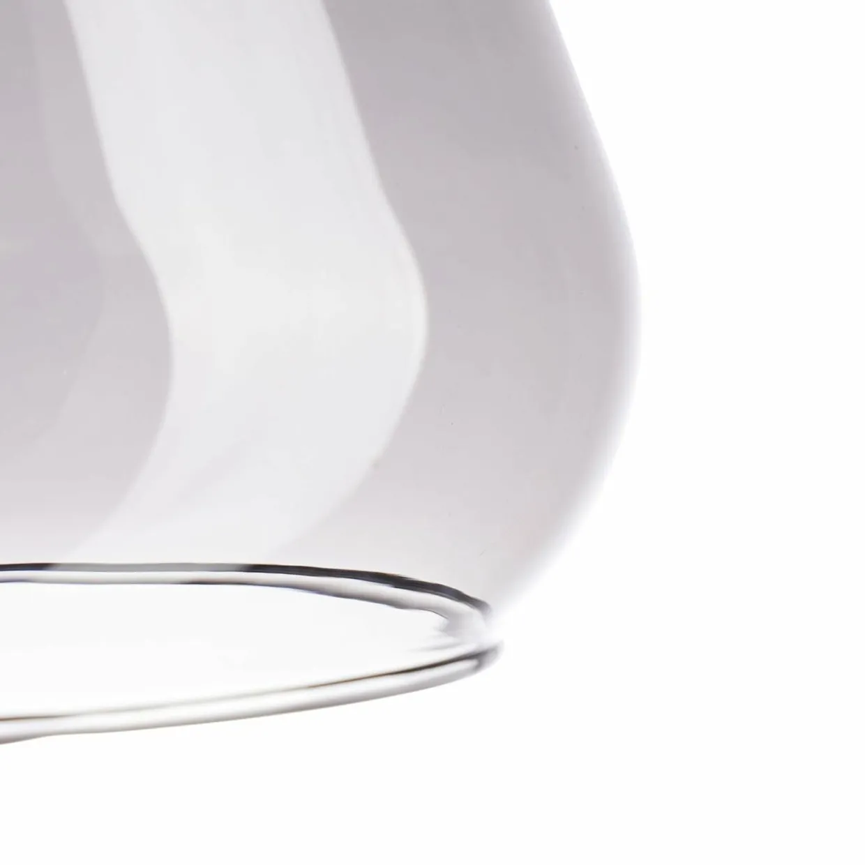 Suspension lumineuse en verre (D24 cm) Dulcia Noir