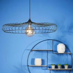 Suspension lumineuse métal (D65,5 cm) Lisa Noir