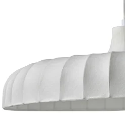 Suspension lumineuse tissu (D50 cm) Marcel Blanche