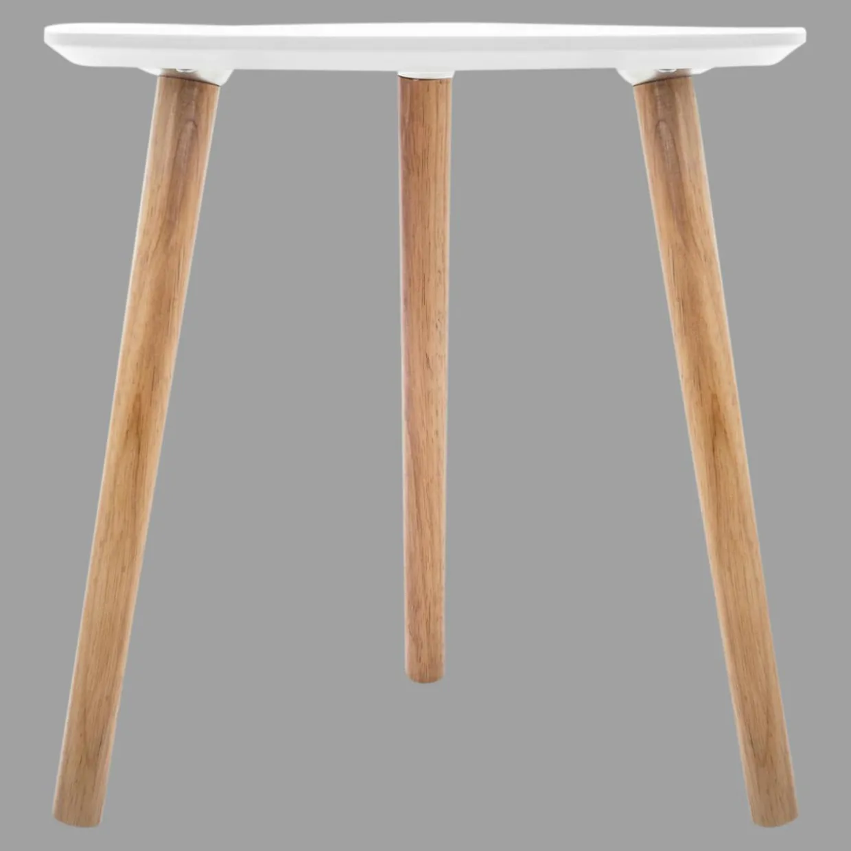 Table à café en bois (H45 cm) Mileo Polygone Blanche