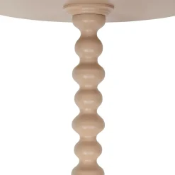 Table à café ronde en bois (H50 cm) Alix Noisette