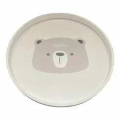 Table basse enfant bois (D33 cm) Ourson Marron