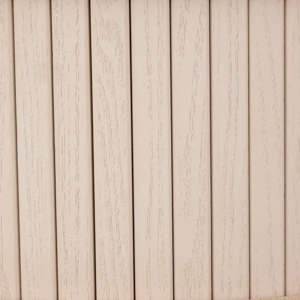 Table basse ronde en bois (H40 cm) Nysos Crème