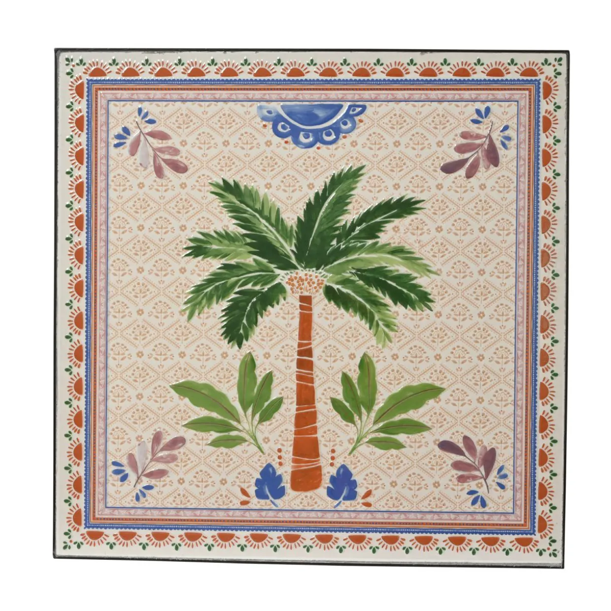 Table bistrot carrée pliable en mosaïque (58 x 58 cm) Havana Brun