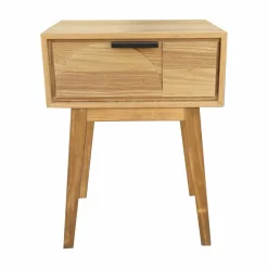 Table de chevet bois (H58 cm) Hanoï Naturel