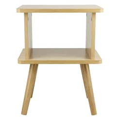 Table de chevet bois (H40 cm) Ella Beige