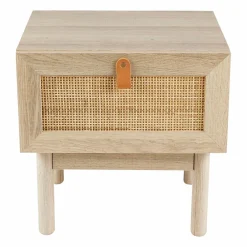Table de chevet cannage (H40 cm) Jaipur Naturel