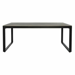 Table de jardin en aluminium et céramique 8 places (180 x 90 cm) Kore Gris anthracite
