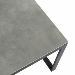 Table de jardin en aluminium et céramique 8 places (180 x 90 cm) Kore Gris anthracite