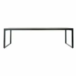 Table de jardin en aluminium et céramique 10 places (240 x 120 cm) Kore Gris et gris anthracite