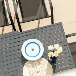 Table de jardin extensible en aluminium 10 places (135/270 x 90 cm) Murano Gris anthracite