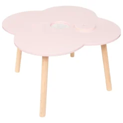 Table enfant bois (40 cm) Douceur Fleur Rose