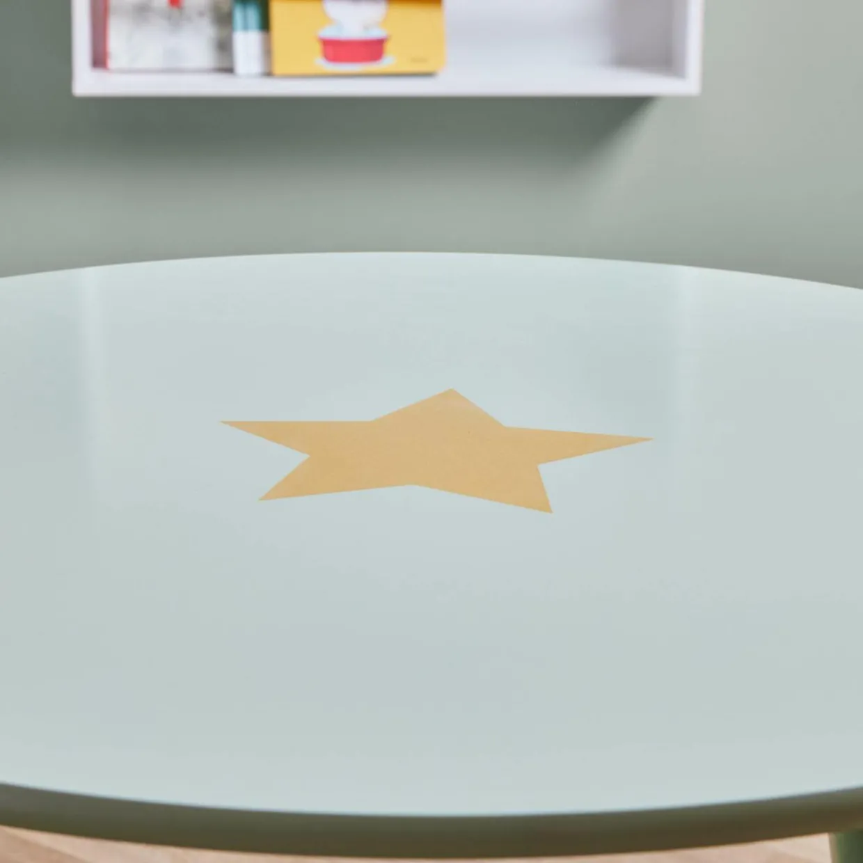 Table enfant bois (H44 cm) Stars Verte