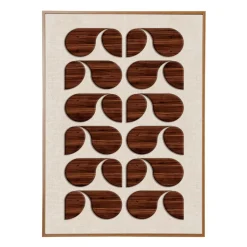 Tableau déco en bois (50 x 70 cm) Graphique Ibiza Rétro