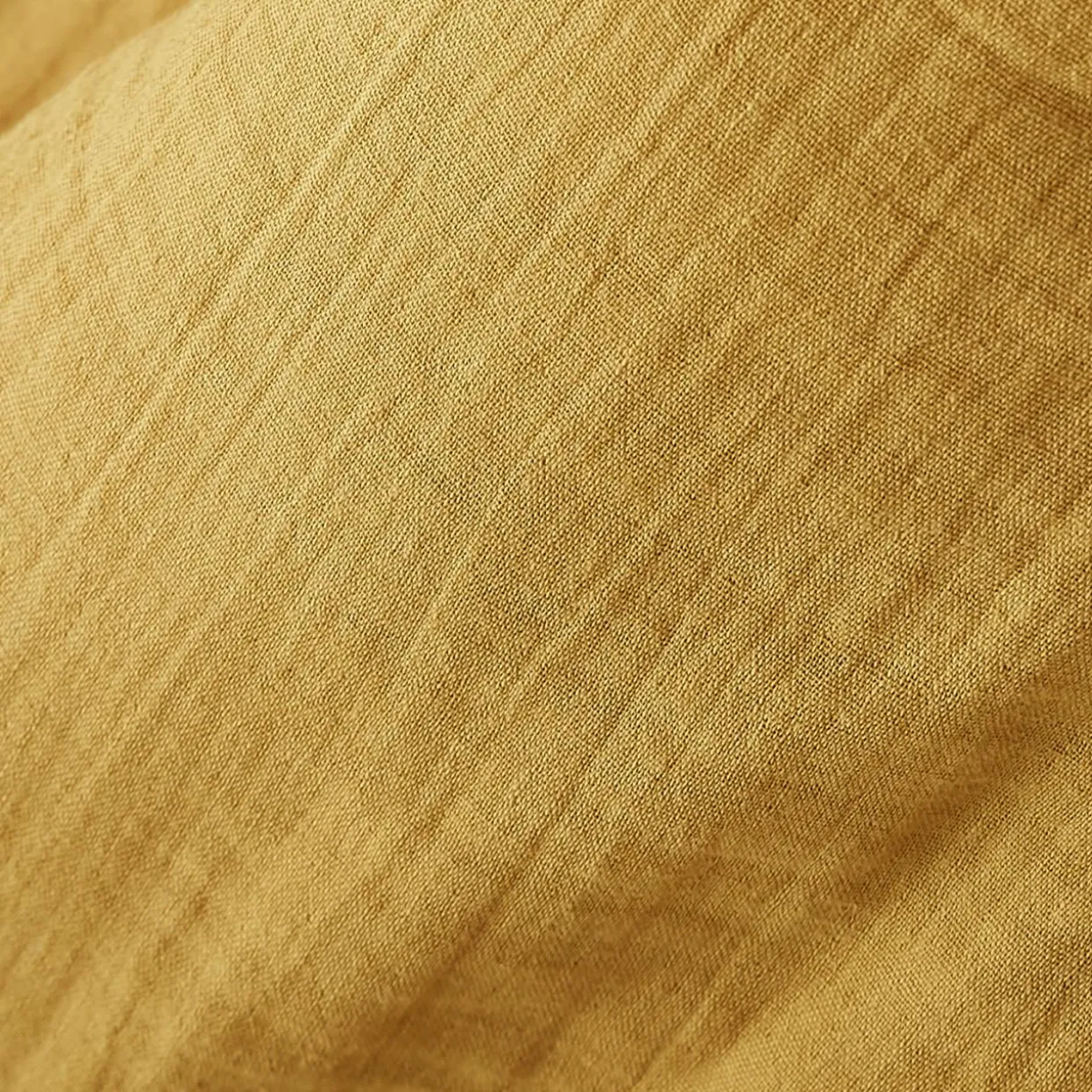 Tablier avec poches gaze de coton Gaïa Jaune safran