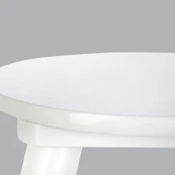 Tabouret enfant bois (H24 cm) Douceur Blanc