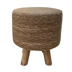 Tabouret rond cordes (H35 cm) Surabaya Naturel