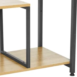 Étagère 4 niveaux bois et métal (H130 cm) Anny Noire