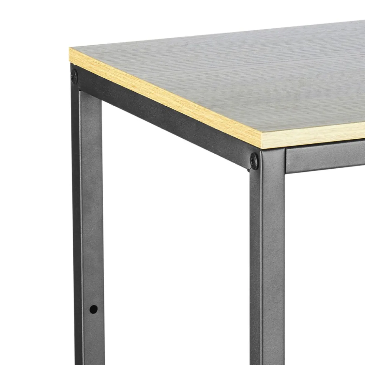 Étagère 4 niveaux bois et métal (H130 cm) Anny Noire