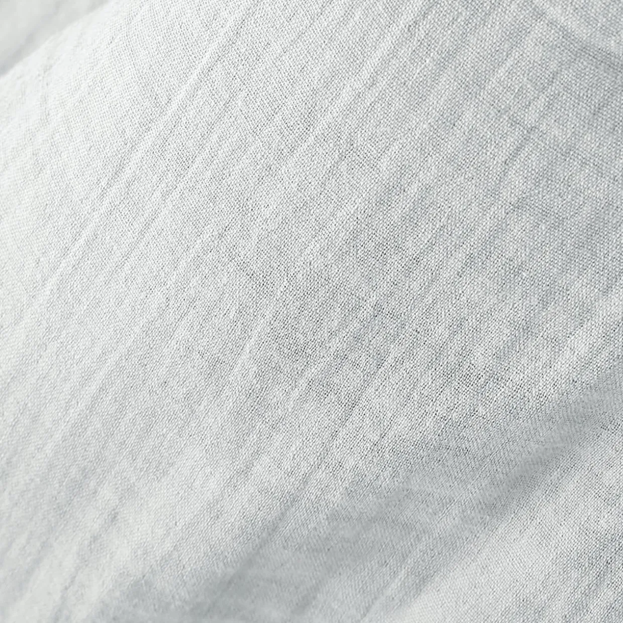 Taie de traversin gaze de coton (L185 cm) Gaïa Gris nuage