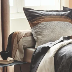 Taie de traversin satin de coton (L200 cm) Tiago Noire