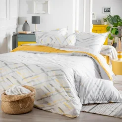 Taie d'oreiller carrée coton Vermont Blanche