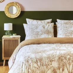 Taie d'oreiller carrée coton (63 x 63 cm) Lara Marron