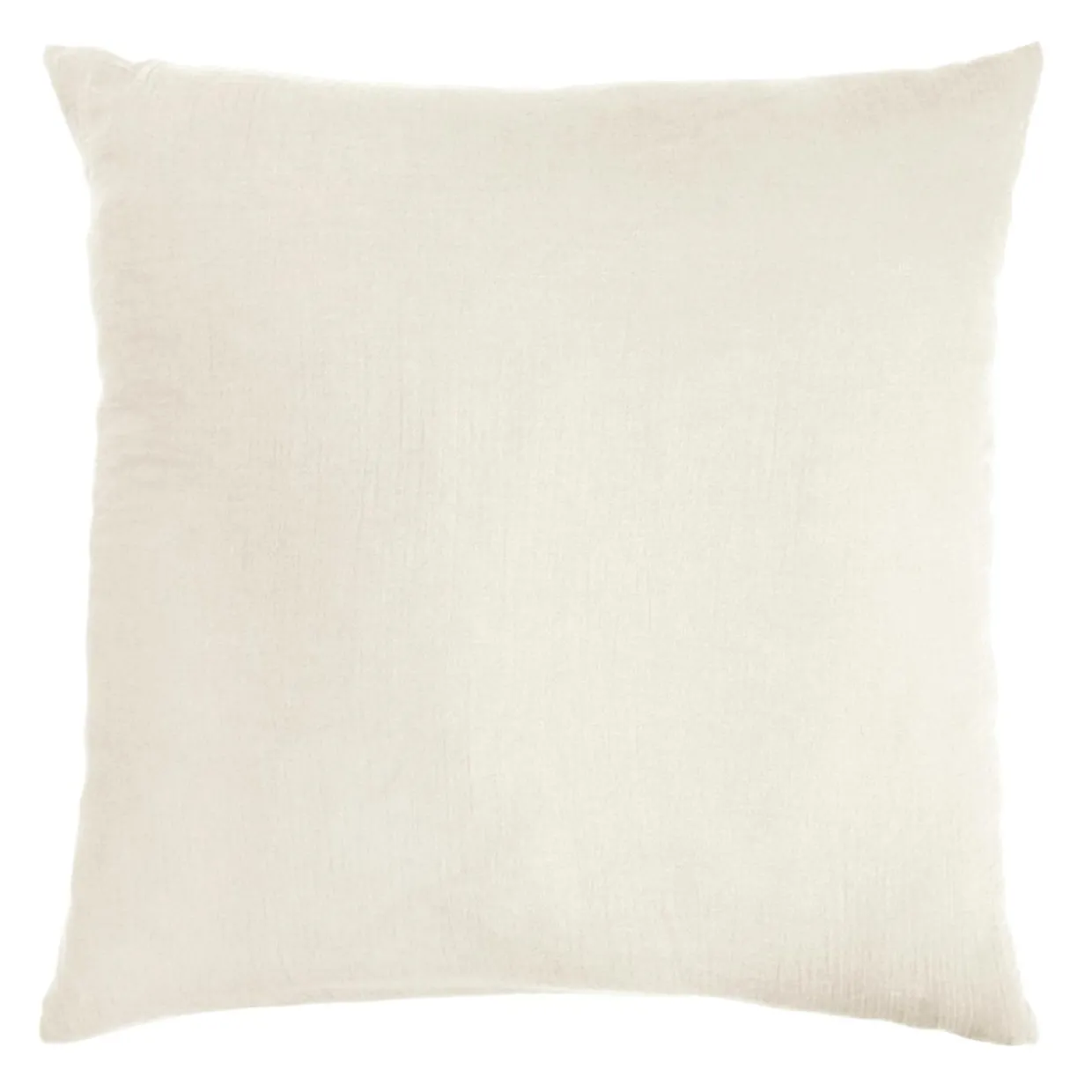 Taie d'oreiller carrée gaze de coton (80 x 80 cm) Gaïa Beige pampa