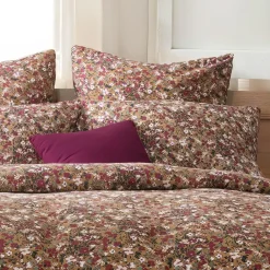 Taie d'oreiller carrée gaze de coton (60 x 60 cm) Constance Camel