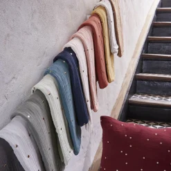 Taie d'oreiller carrée gaze de coton (60 x 60 cm) Gaïa Chic Camel