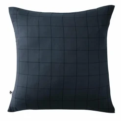 Taie d'oreiller carrée gaze de coton (60 x 60 cm) Gaïa Match Bleu nuit