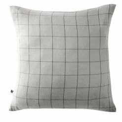 Taie d'oreiller carrée gaze de coton (60 x 60 cm) Gaïa Match Gris nuage