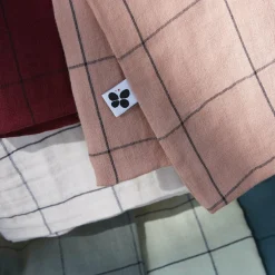 Taie d'oreiller carrée gaze de coton (60 x 60 cm) Gaïa Match Gris nuage