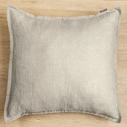 Taie d'oreiller carrée lin lavé (80 x 80 cm) Louise Beige