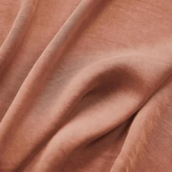 Taie d'oreiller carrée lyocell Tencel™ lavé (80 x 80 cm) Olivia Terracotta