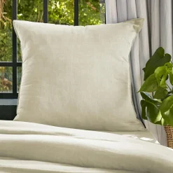 Taie d'oreiller carrée lyocell Tencel™ lavé (80 x 80 cm) Olivia Beige pampa