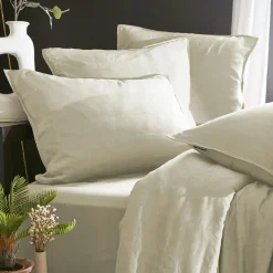 Taie d'oreiller carrée lyocell Tencel™ lavé (80 x 80 cm) Olivia Beige pampa