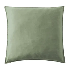 Taie d'oreiller carrée lyocell Tencel™ lavé (80 x 80 cm) Olivia Vert romarin