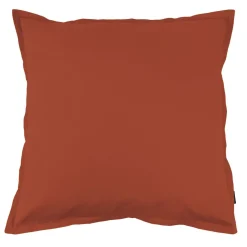 Taie d'oreiller carrée percale de coton (80 x 80 cm) Cali Terracotta